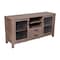 Flash Furniture Dion Brown 59 Inch Kitchen and Dining Room Buffet Sideboard Storage Cabinet, 2 Drawers, Open Shelf EV-CA7515-ZZ-BR-GG - alternate 8
